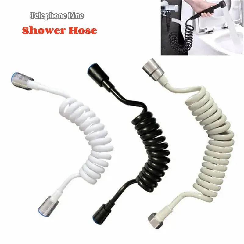 Telephone Line Style Spring Flexible Shower Hose