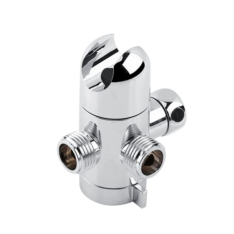 3-Way Diverter Valve Connector with Handheld Showerhead Bracket