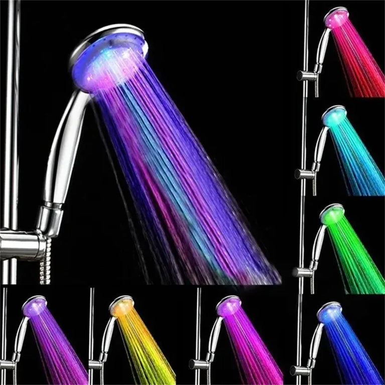 Shower Head Water Glow Light 7 Colors LED Light No Battery Required