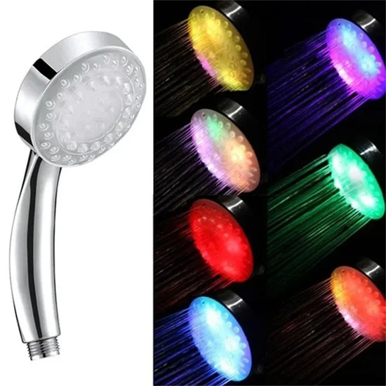 Shower Head Water Glow Light 7 Colors LED Light No Battery Required