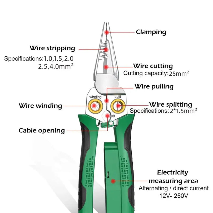 8 in 1 Multifunction Wire Stripping Pliers