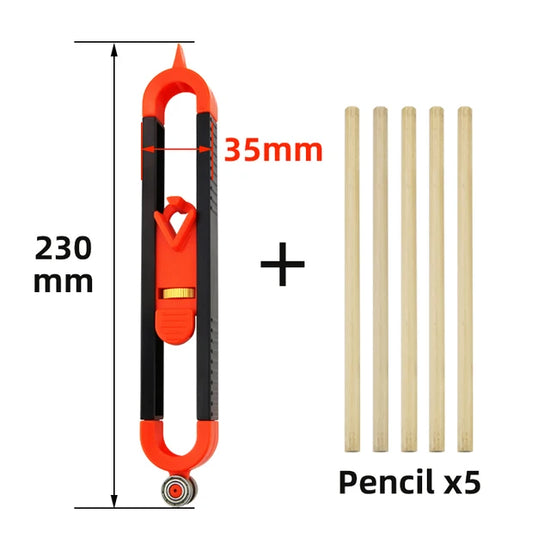 Ruler Contour Gauge with Lock