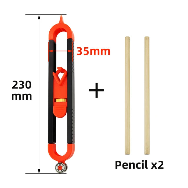 Ruler Contour Gauge with Lock